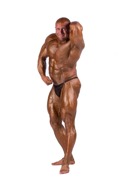Bodybuilder flexing — Stock Photo, Image