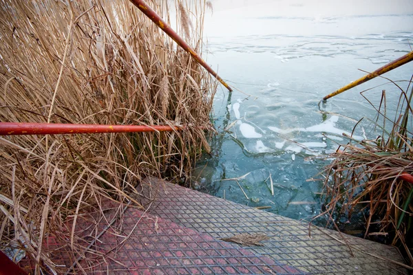 stock image Frozen lake