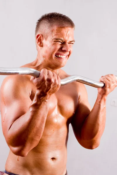 Nybörjare bodybuilder — Stockfoto
