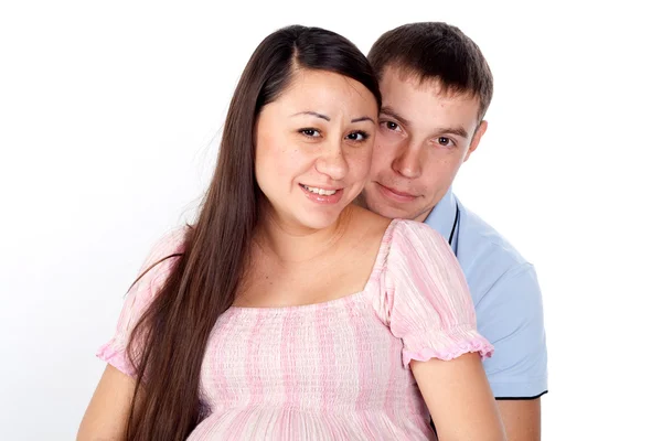 Сім'я, щастя, вагітність — стокове фото