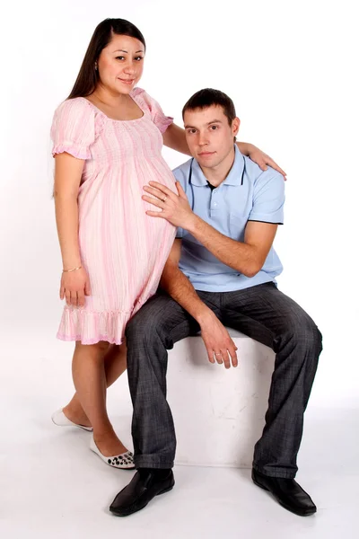 Aile, mutluluk, hamilelik — Stok fotoğraf