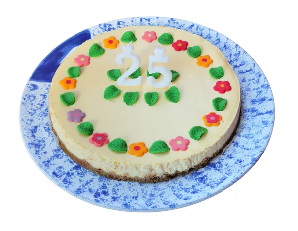 stock image Birthday cheese cake