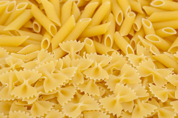 Farfalle and penne — Stock Photo, Image