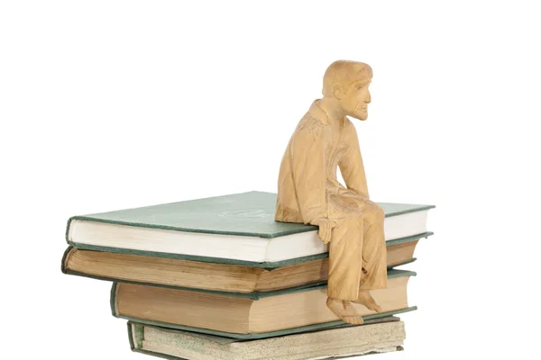 Libri e scultura — Foto Stock