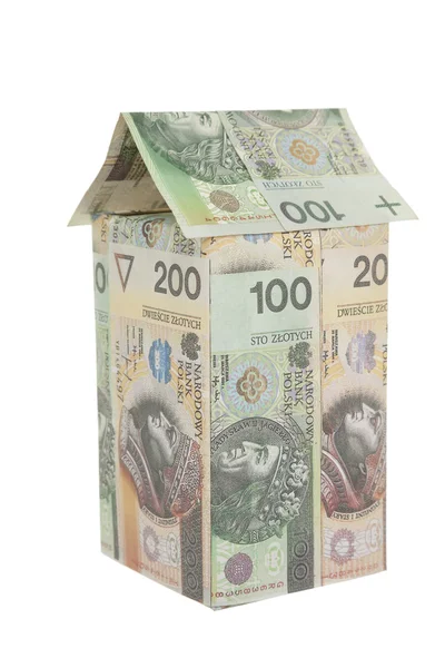 Casa con dinero — Foto de Stock
