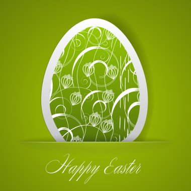 Happy Easter greeting card clipart