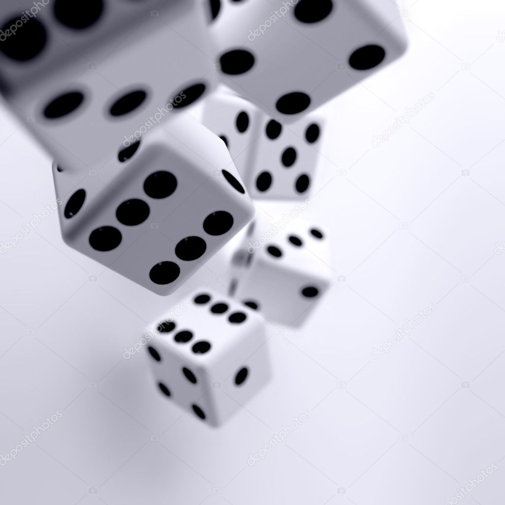 White dice cubes — Stock Photo © Serp77 8680812