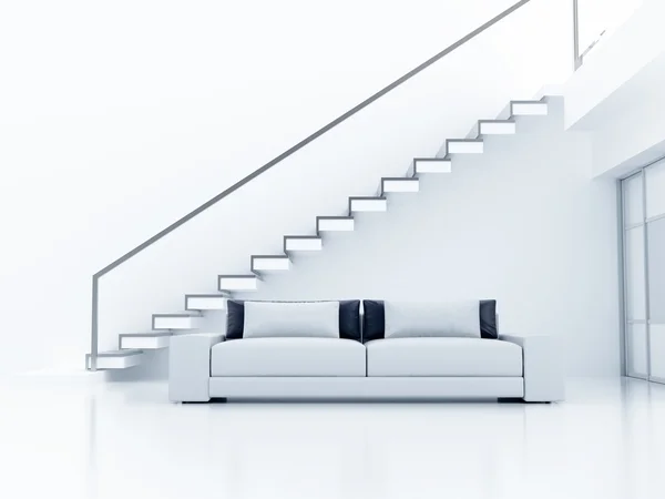 Interior in light tones with a sofa — Stock Image Interior in light tones with a sofa Stock Image