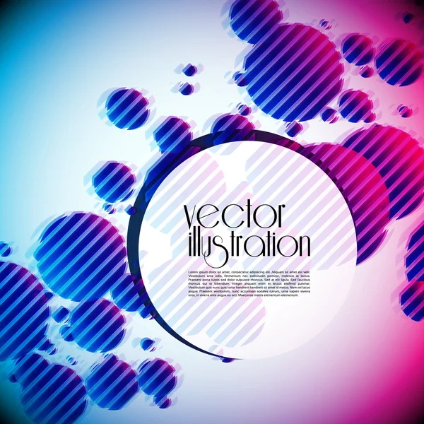 Abstract colorful circles vector background — Stock Vector