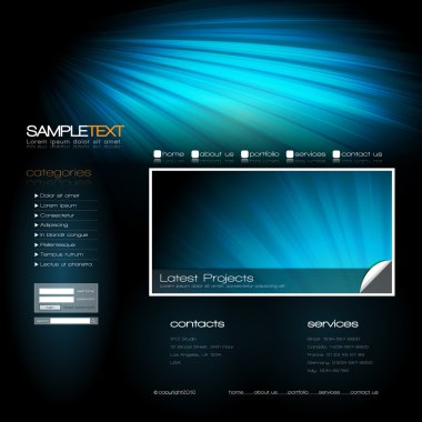 Website Design Template clipart