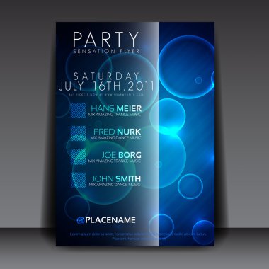 Party Flyer Template vector