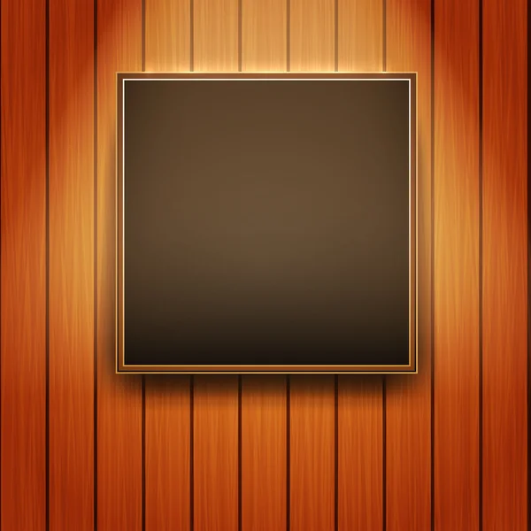 Vector Picture Frame on Wall — Stock Vector