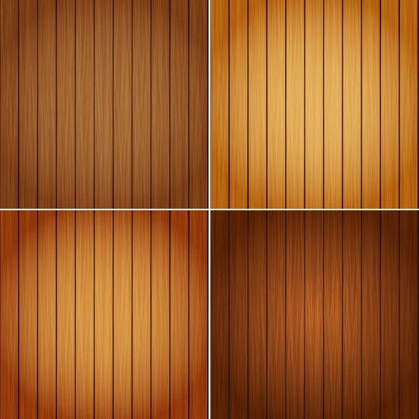 Conjunto de texturas de madeira — Vetor de Stock
