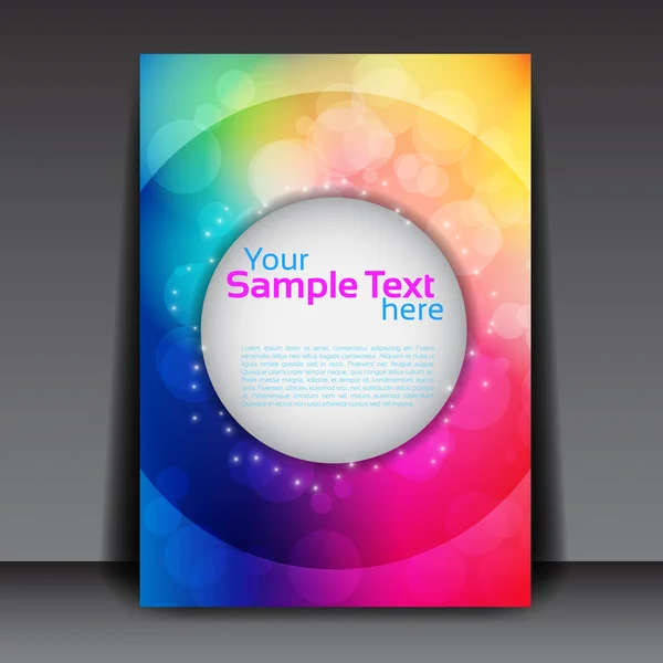 Colorful Flyer Template — Stock Vector