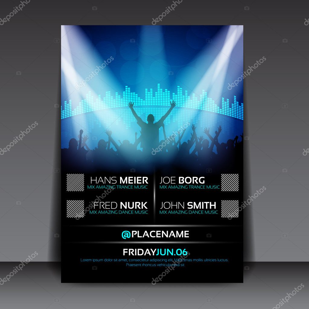 ᐈ Party Flyer Design Stock Backgrounds Royalty Free Party Flyer Vectors Download On Depositphotos