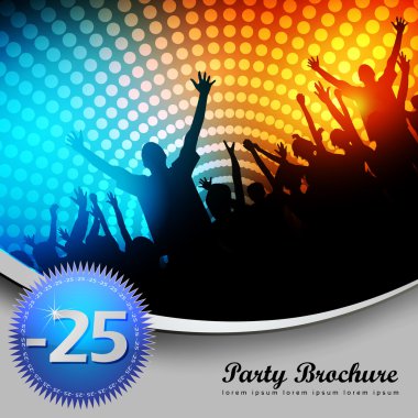 Party Brochure Template clipart