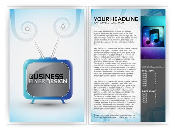 Business brochure sjabloon — Stockvector