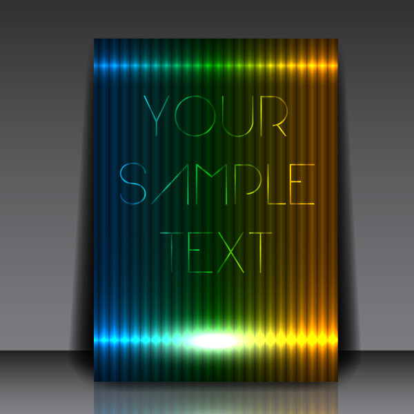 Colorful Lines Vector Flyer
