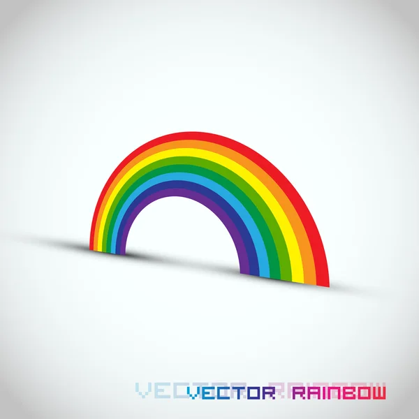 3D Rainbow Illustration — Stock Vector