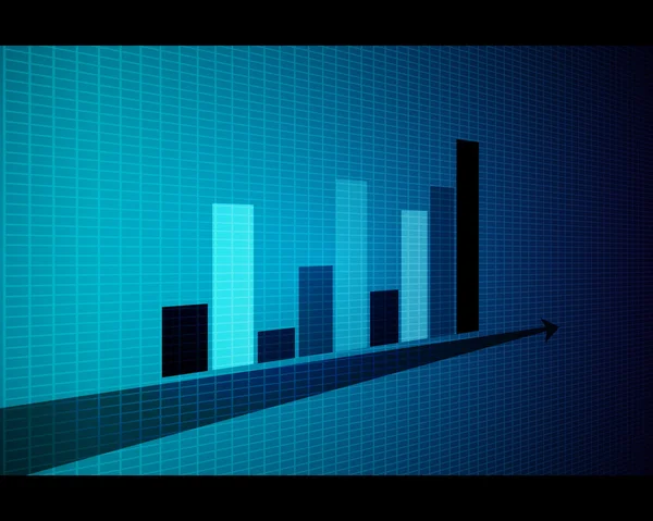 stock vector 3D Blue Diagrams