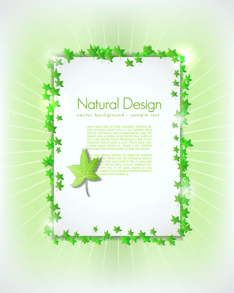 stock vector Nature page decoration