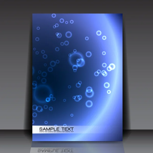 Modelo de Design de Folheto Científico —  Vetores de Stock