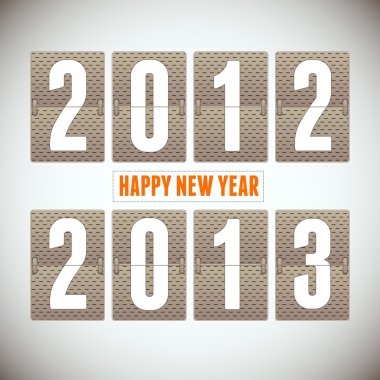 New Year arrival 2013 clipart