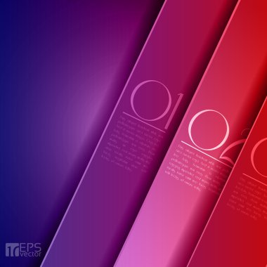 Design template - graphic or website layout vector - purple to red clipart