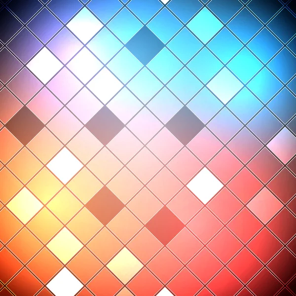 正方形の抽象的な幾何学的なベクトルの背景 — ストックベクタ