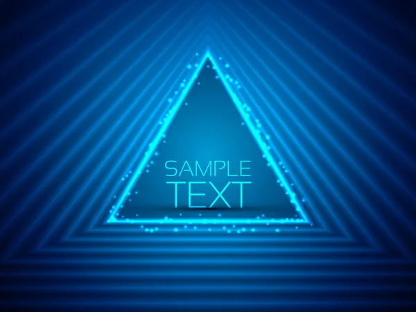 Kék háromszög — Stock Vector