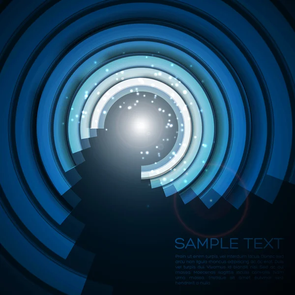 抽象的蓝色圆圈背景 — 图库矢量图片