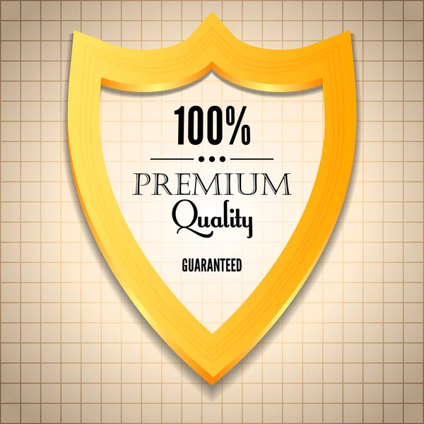 Premium Quality Label with retro vintage design — Stock Vector