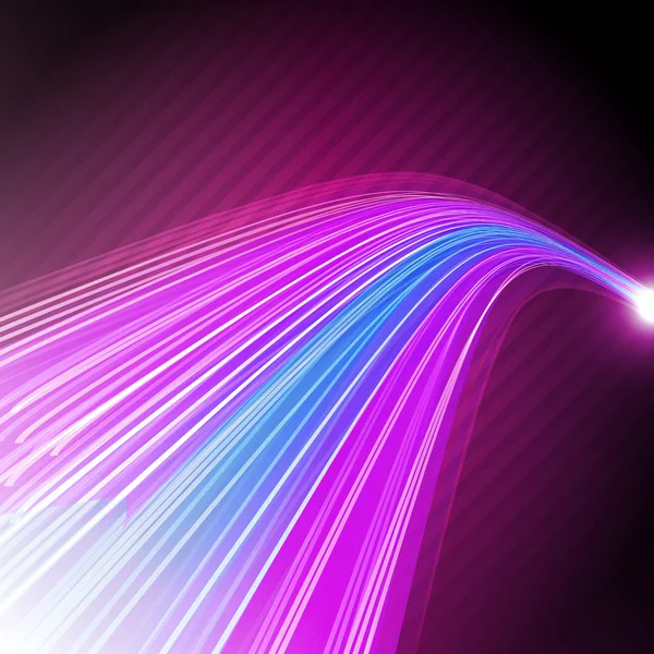 3 d のピンクと青の線と抽象的な背景 — ストックベクタ