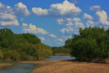 Kansas ülke nehir manzara