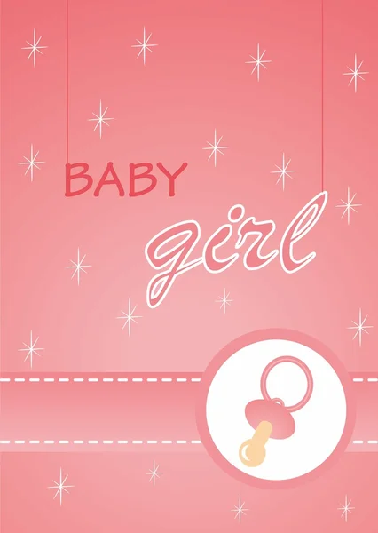 Μωρό ντους ανακοίνωση — Διανυσματικό Αρχείο