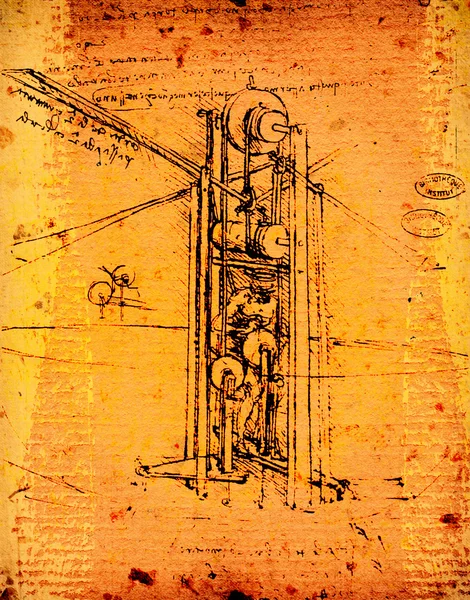 Leonardo의 공학 — 스톡 사진