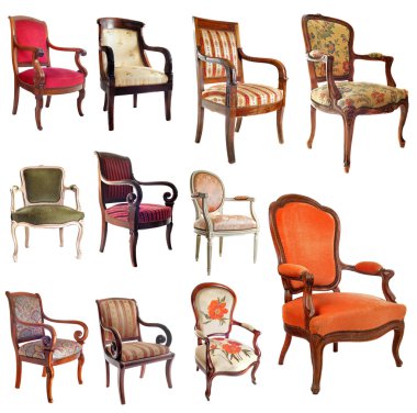 Antique chairs clipart