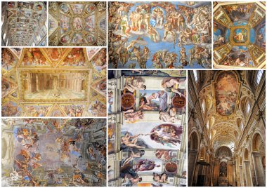 Renaissance ceiling clipart