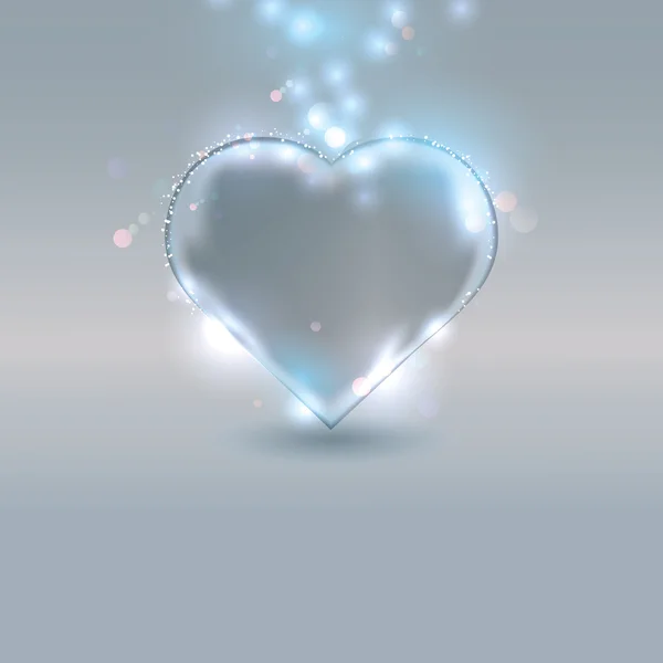 Srdce ze skla — Stockový vektor
