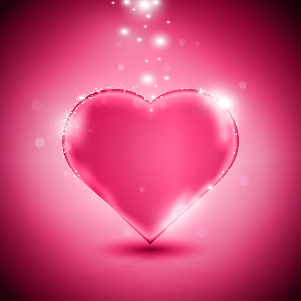 Розовое сердце — стоковый вектор