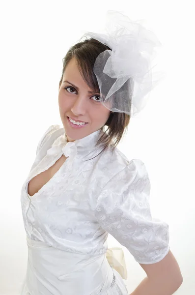Bride smiling — Stock Photo, Image