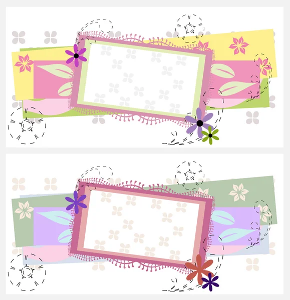 Deux cartes de vœux design — Image vectorielle