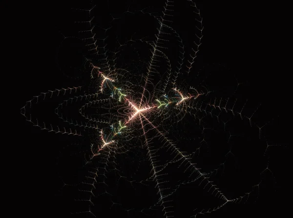 Mooie fractale spinnenweb — Stockfoto