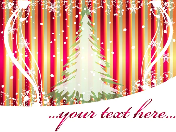 Franja de fondo con árboles de Navidad . — Archivo Imágenes Vectoriales