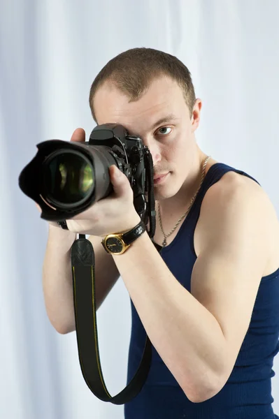 stock image Man photographer