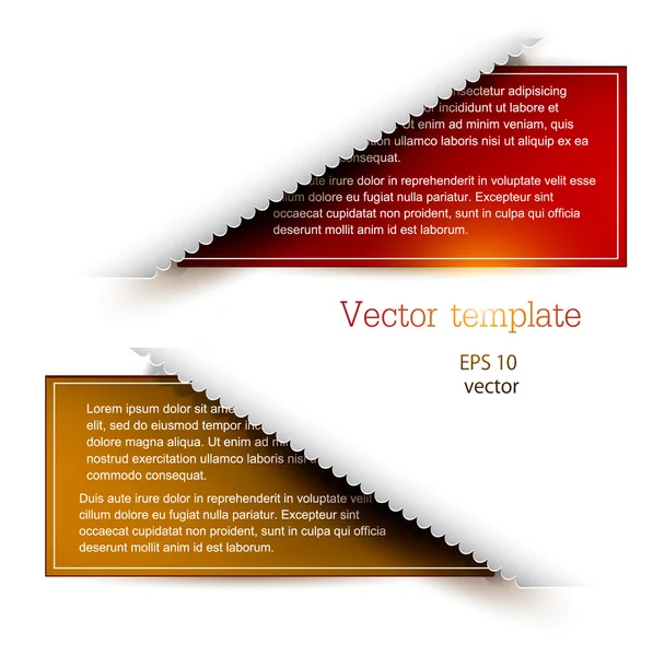 Färgglada bokmärken för text. — Stock vektor