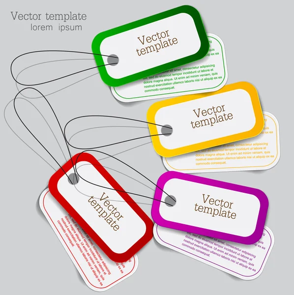 Set van bubbels, stickers, etiketten, tags. vector sjabloon — Stockvector