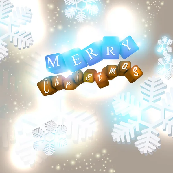 Merry Christmas. Glittering background. Vector illustration. — Stock Vector