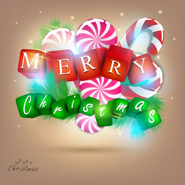Joyeux Noël et Bonne année 2012. Fond vectoriel — Image vectorielle