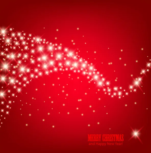 Red beautiful Christmas background. — Stock Vector